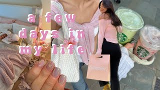a few days in my life | everyday makeup routine, events, nail day