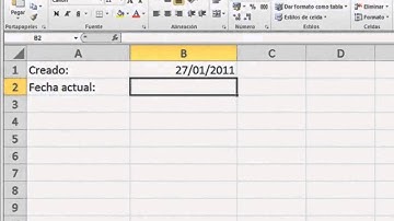 Insertar la fecha actual en un hoja de cálculo de Excel