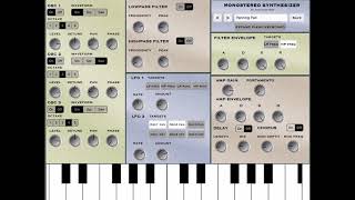 MONOSTEREO SYNTHESIZER (iPad App Demo, No Talking) screenshot 4