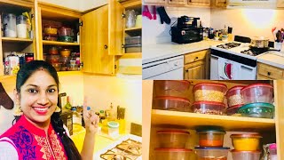 My Kitchen Organization & Tips //Tamil vlog in USA screenshot 5