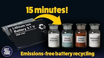 Recycling Lithium batteries in 15 minutes. How do they do that?