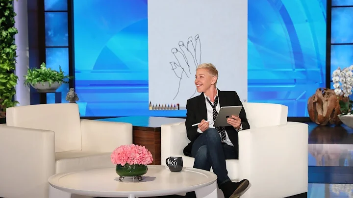Ellen and tWitch Take on the Hand Drawing Challenge