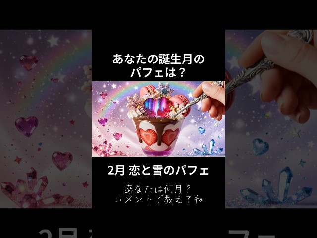 💗あなたの誕生月のパフェは？💗#ai #asmr #ゆめかわ 乙女心くすぐる