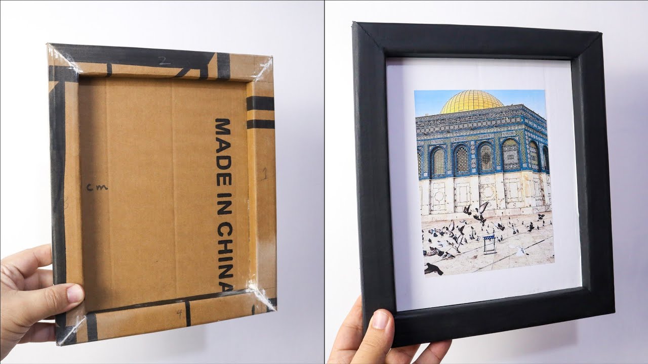 إزاى نصنع برواز جميل جدا من الكرتون