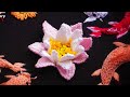 3D Embroidery | Japanese pond | Water Lily Flower |