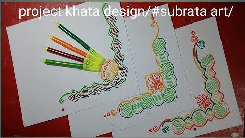 project khata  design/cover and corner design/simple khata design/#subrata art 2021/