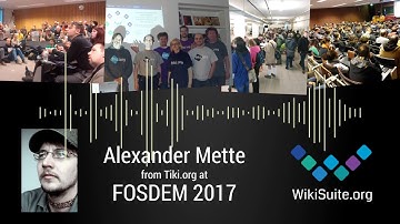 Alexander Mette of Tiki.org at FOSDEM 2017