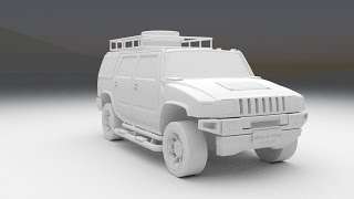 Hummer-H2 SUV Simulation and Rendering screenshot 4