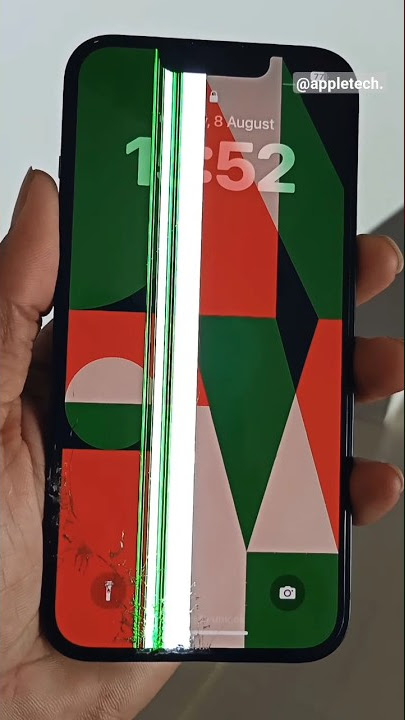 how to fix green lines on iphone screen after drop #shorts #short #iphone