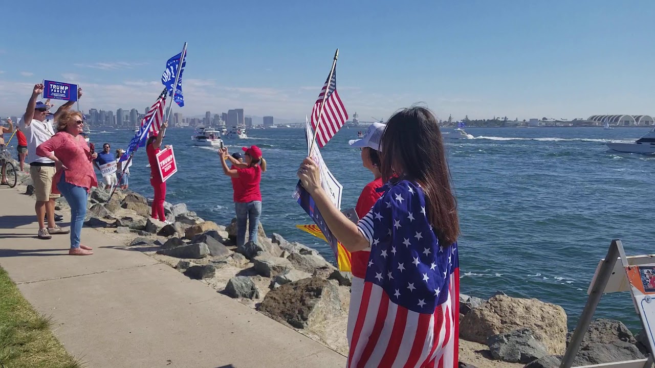 Last Boat parade for Trump in San Diego 2 YouTube