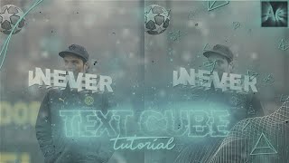 3d text box || after effects