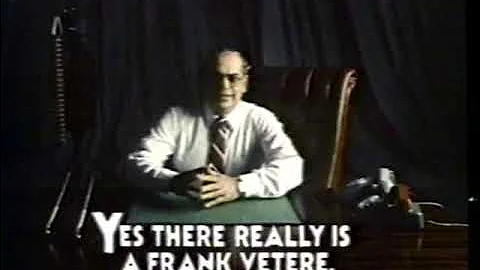 1982 Frank Vetere Pizza Commercial