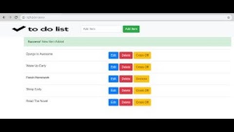 Complete Django Crash Course: Build a To-Do App from Scratch (2025 Edition)