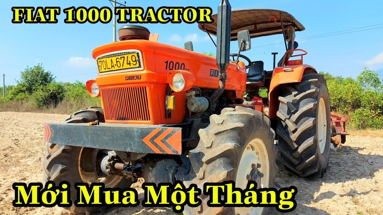 Máy Cày Fiat 1000 Mới Mua Một Tháng Còn Mới Ken Cày Đất Rẩy Trồng Mì, Máy Cày Tây Ninh