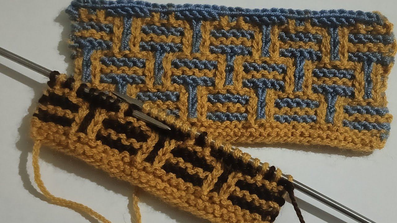 İki renk örgü mü dediniz☺hadi yapalım. 