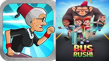 Angry gran run vs Bus rush || Android iPad iOS Gameplay HD IP PLAYGAME
