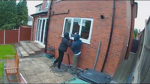 Clear CCTV shows burglars breaking into Black Country house
