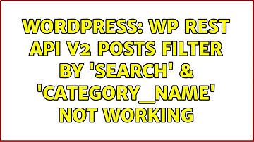 Wordpress: WP rest api v2 posts filter by 