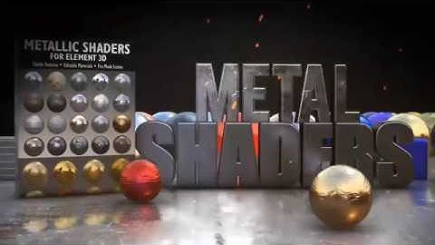 After Effects Template - Metallic Shaders for E3D