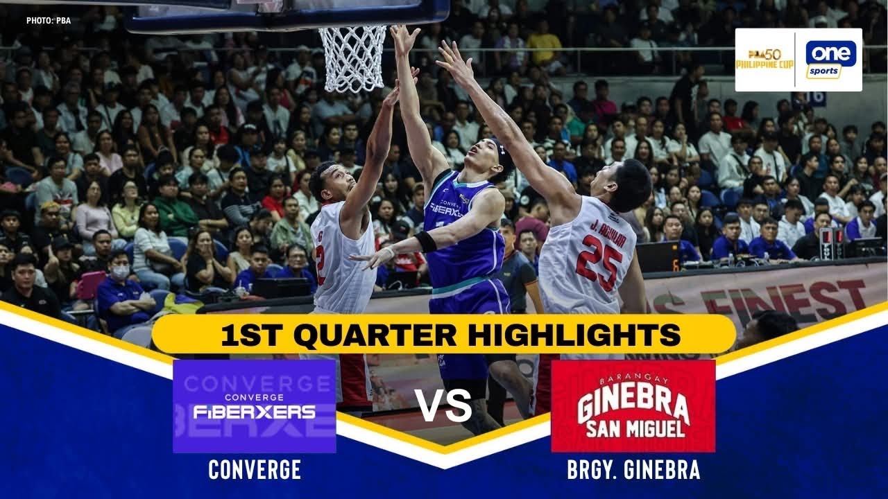 BRGY. GINEBRA vs. CONVERGE | 1ST QUARTER HIGHLIGHTS | QUARTERFINALS | PBA SEASON 50 PHILIPPINE CUP