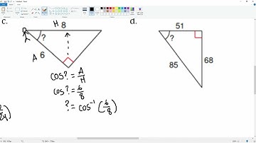 Find the measure of the indicated angle to the nearest degree. Solving Using Inverse Trig. #9