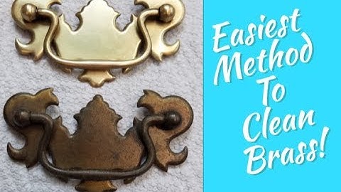 How To Easily Clean All Brass Silver Copper Metal-  Furniture Hardware Polishing