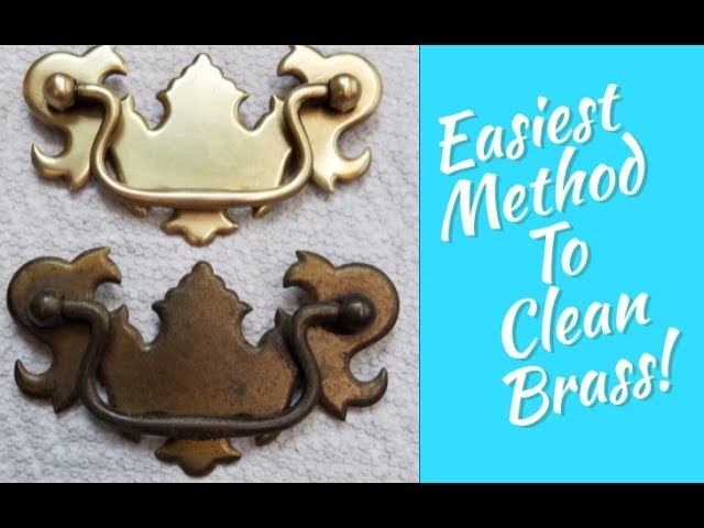 How to clean brass Hardware Naturally - Let's Paint Furniture!