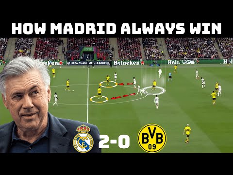 How Madrid Won Their 15Th Ucl | Tactical Analysis : Real Madrid 2-0 Dortmund