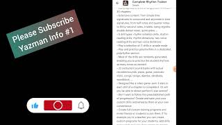 | Complete rhythm trainer  application | Informative content | Yazman Info #1 screenshot 2