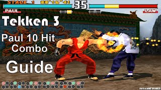 Tekken 3 - Paul All 10 Hit Combo Guide 4K 60FPS screenshot 5