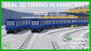 Minecraft fully automatic subway/metro with real trains! - Harlon City Server Line M1