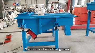 Wear resistant linear vibrating screen carbon steel