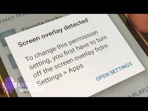 How To FIX screen overlay detected in android