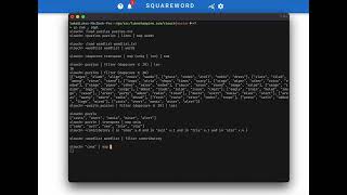 Solving A Squareword In 4 Guesses