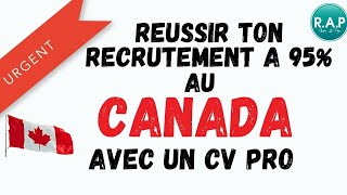 Comment Rédiger Un Cv Pro Canadien En 2 Minutes ?? 2023 Astuces