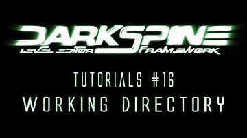 Tutorial#16 The WORKING Directory [*DARKSPINE LEVEL EDITOR FRAMEWORK*] for *GAMEMAKER STUDIO*