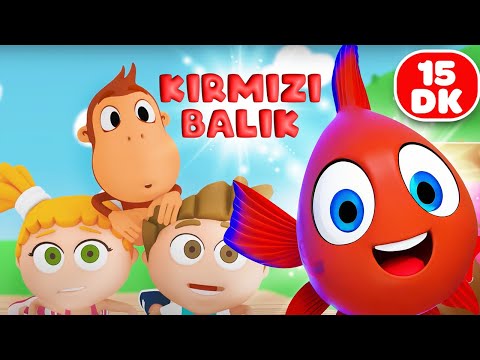 Kırmızı Balık | Kukuli Çocuklar için Hayvan Şarkıları | Arı, Kurbağa, Miyav, Horoz, KIRMIZI BALIK