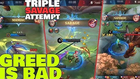 Benedetta Greedy Triple Savage Attempt Gone Right? // “MLBB Shorts”  “MLBB Savage” Mobile Legends