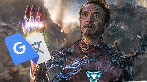 I am Iron Man except it’s dubbed by Japanese Google Translate