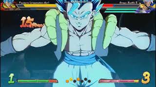 dragon ball fighterz/Gogeta ssgss,Gogeta ss4 vs Super baby 2,Broly and Frieza.