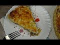 Киш с грибами и сыром