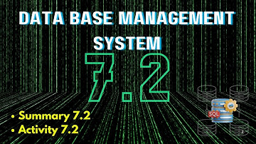 DBMS | Week-7 | Summary & Activity 7.2 | #dbms #iitmadras