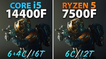i5 14400F vs Ryzen 5 7500F // Test in 10 Games