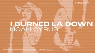 Noah Cyrus - "I Burned LA Down" | embers in the dark i burned LA down and you didnt care | TikTok