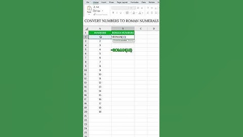 Convert Numbers to Roman Numerals in Excel – Fast & Easy!