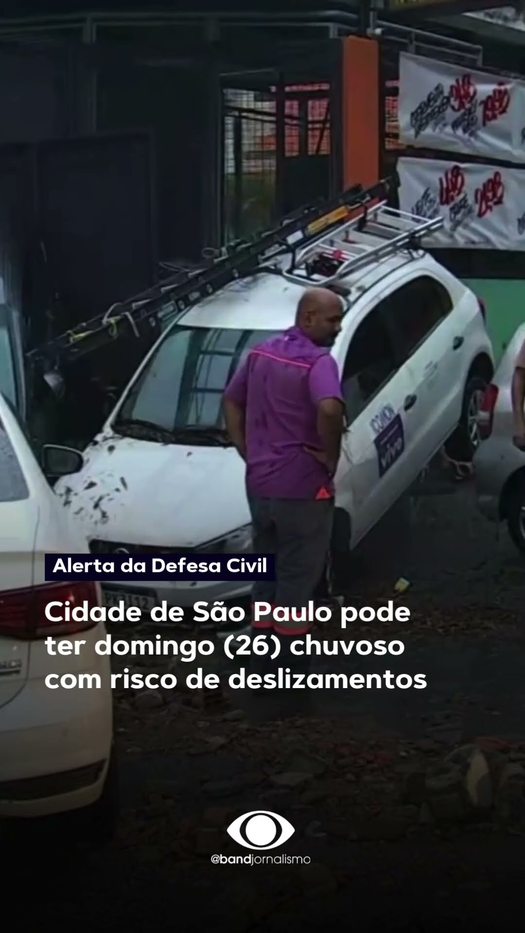 SP pode ter domingo (26) chuvoso com risco de deslizamentos #shorts