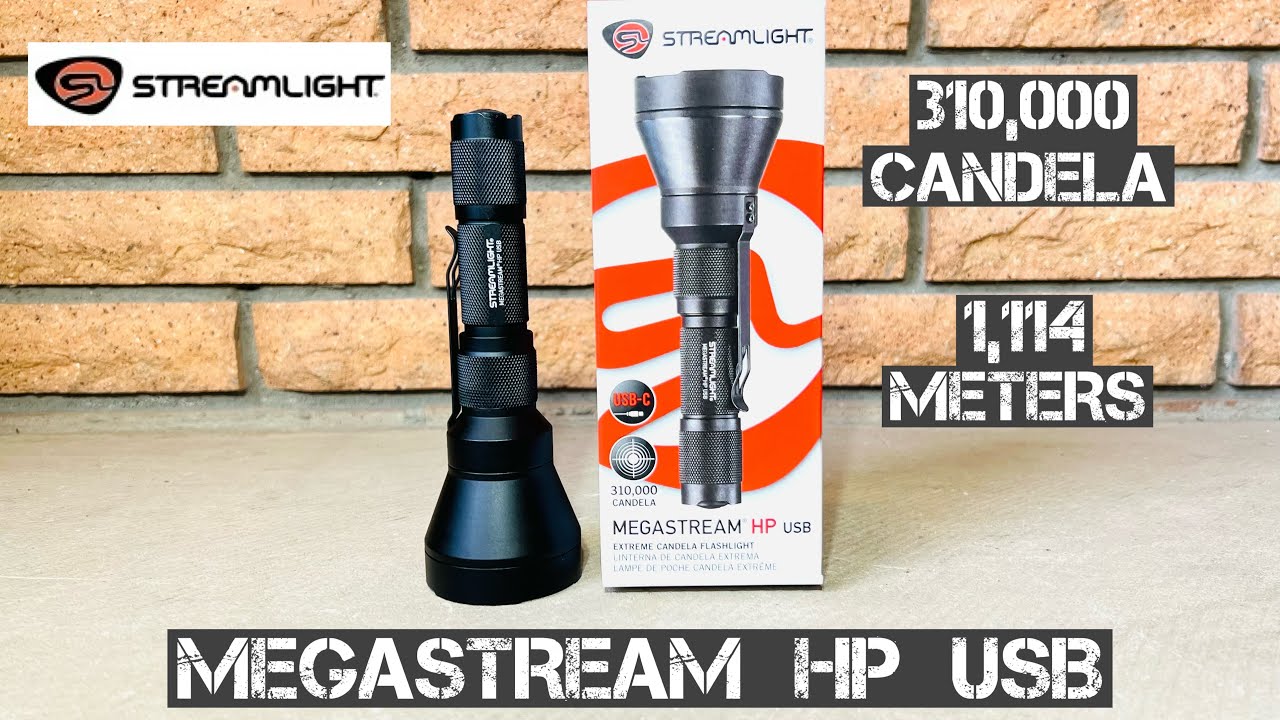 Streamlight Megastream HP USB High Candela Throw Monster - YouTube