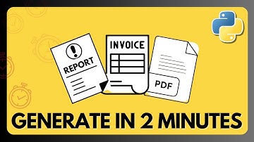 How to Create PDF in Python | Create Invoice & Reports Python Project (2025)