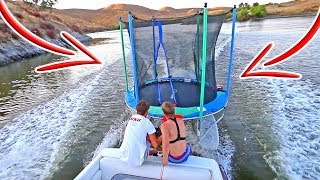 WAKEBOARDING TRAMPOLINE!