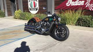2020 Indian Scout Abs In Metallic Jade Over Thunder Black For Sale In Orange County, Ca